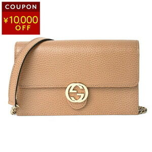 Gucci Shoulder Bag Dollar Calfskin Beige